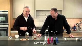 How to make a frappé coffee using an aerolatte milk frother [upl. by Onibla778]