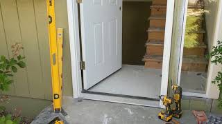 Jeld Wen Front Door Installation  Really crappy products and craftsmanship PART 1 [upl. by Fradin]