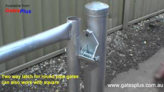 Gate Latch 2 way for round pipe and square [upl. by Ongun16]