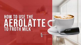 How To Use the AeroLatte To Froth Milk [upl. by Clarice]