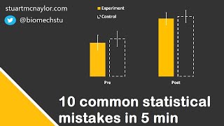 Ten Statistical Mistakes in 5 Min [upl. by Dnumyar]