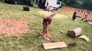 A fabulous range of wooden sculpture at Caerleon festival 2024 [upl. by Treboh705]