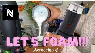 How To Foam Milk With Aeroccino 3 Make Coffee With Foam Tips amp Tricks  Easy Foamed Latte Recipe [upl. by Mareah]