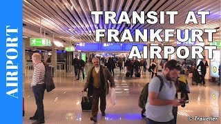 TRANSIT WALK AT FRANKFURT Airport FRA Terminal 1  Connection Flight Transfer Arriving amp Departing [upl. by Eniawed]