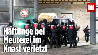 Gefängnismeuterei Polizei stürmt Knast in Thüringen  JVA Untermaßfeld [upl. by Carol198]